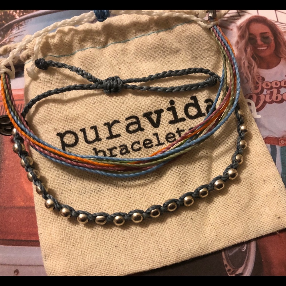 NWOT PURA VIDA PLATINUM ORIGINAL SET
